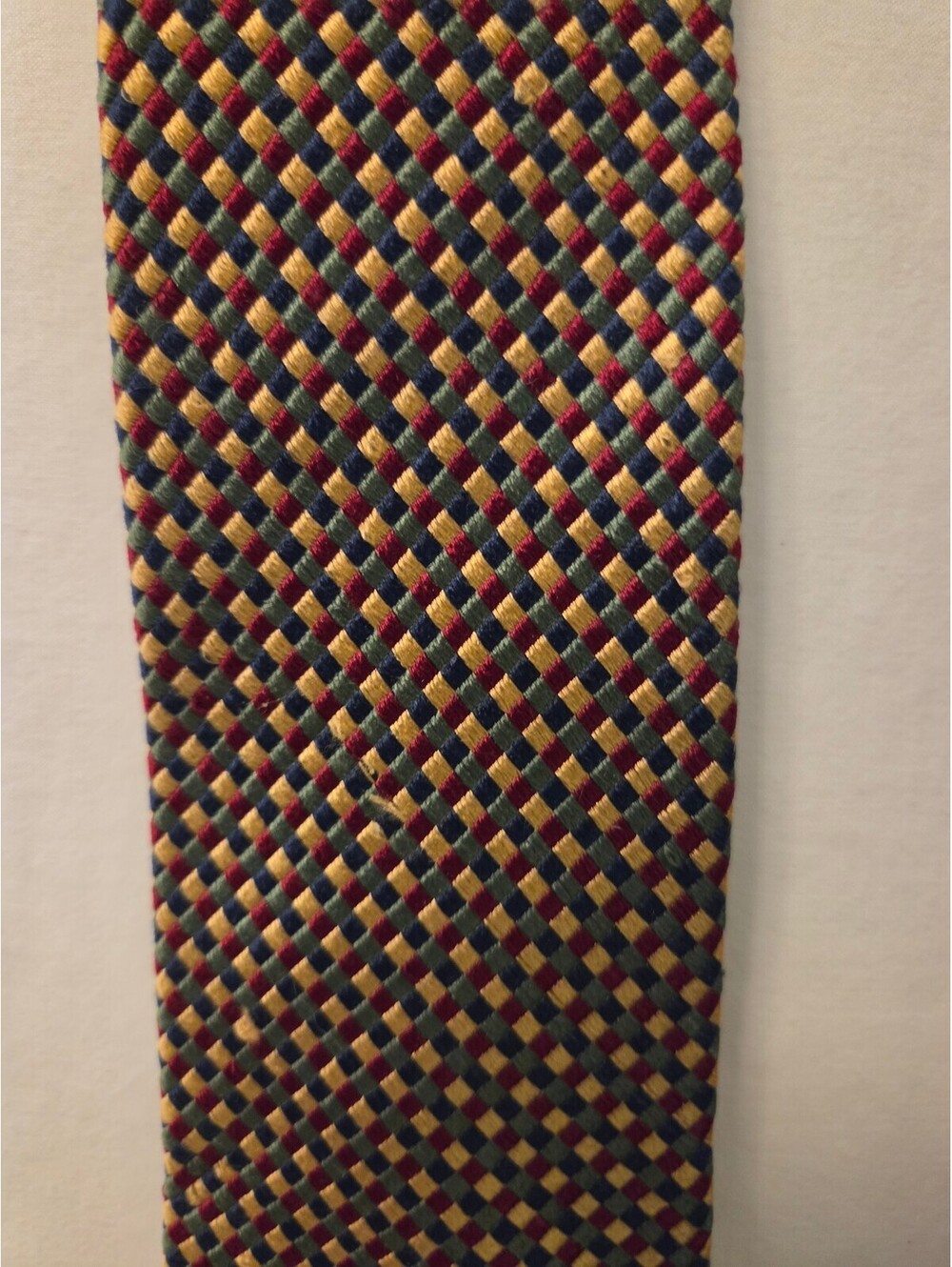 Lands' End Men's 100% Silk Multicolor Patterned Tie